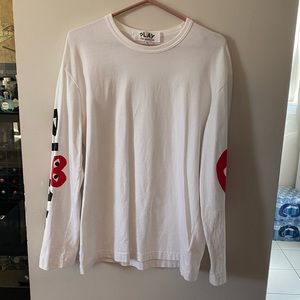 Play Comme Des Garçons Authentic Long Sleeve Tee, excellent condition!